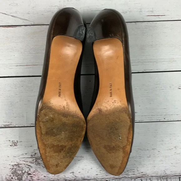 Salvatore Ferragamo vintage brown & black shoes size 8 - Picture 6 of 12